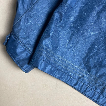 S/S 2002 Sapphire Blue Laminated Webbing 2 Biker Jacket