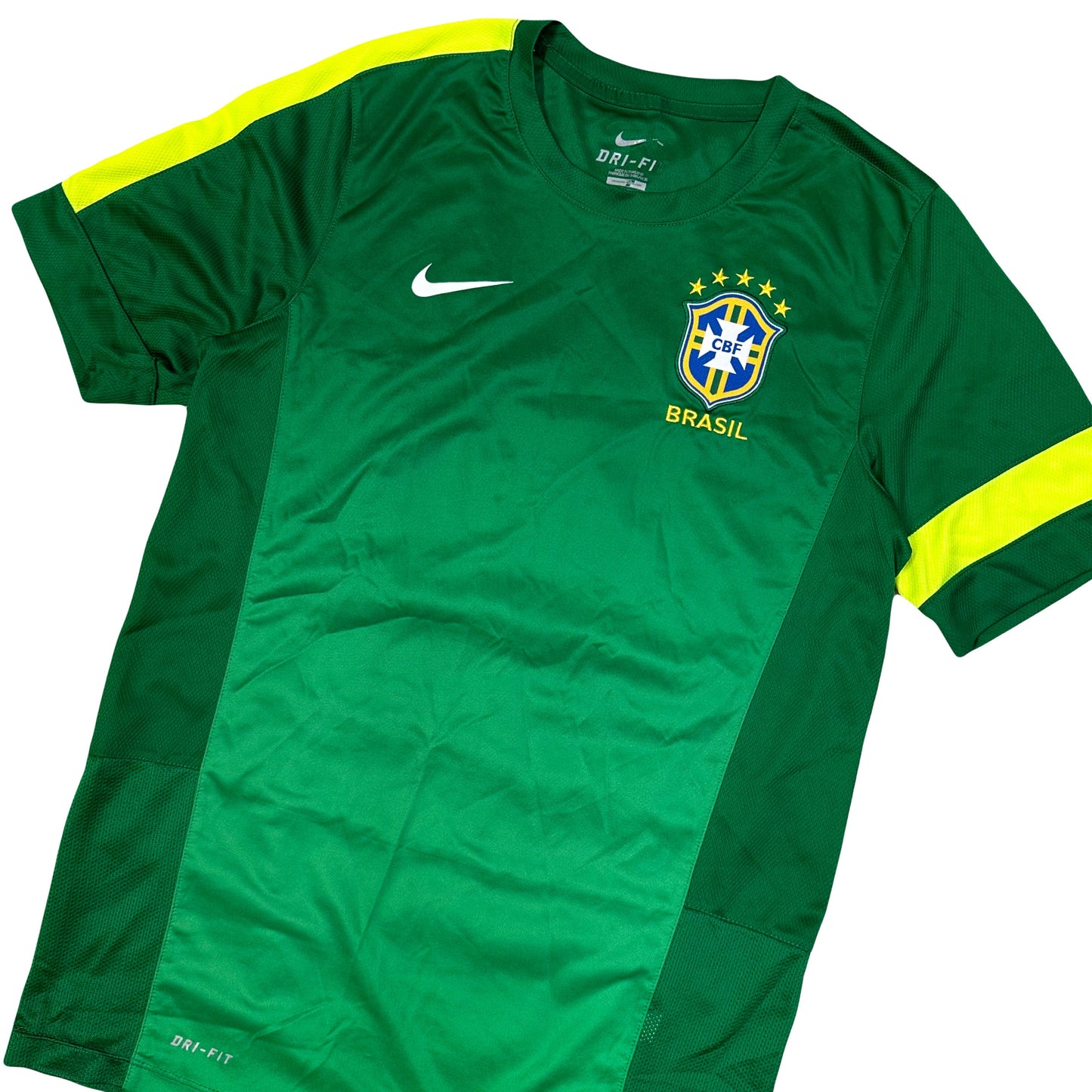 Nike 2013/14 Brazil Training Shirt In Green ( M )