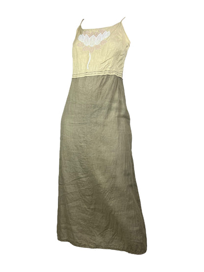 Moschino 1990s beige maxi dress