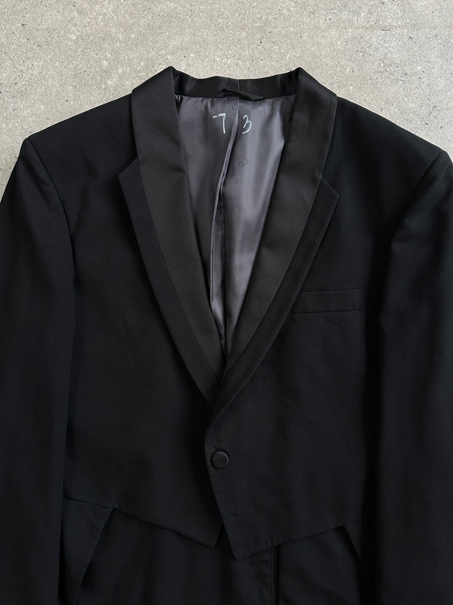 Christian Dior Grand Luxe 1980s Tuxedo Wool Satin Tailcoat - 39R/L