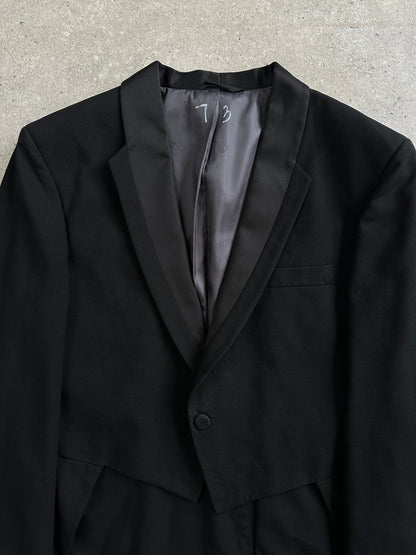 Christian Dior Grand Luxe 1980s Tuxedo Wool Satin Tailcoat - 39R/L