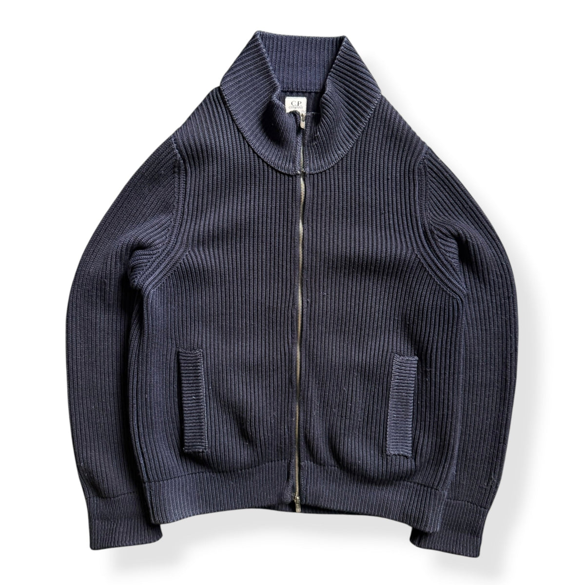 FW2006 CP Company 2in1 Knitted Jumper (L) | Large, Navy