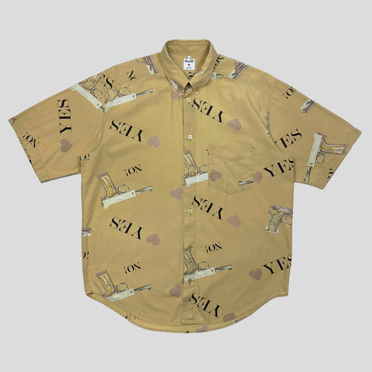 Moschino Uomo 80’s Mendini Pistol Shirt - L/XL | Default Title, Red