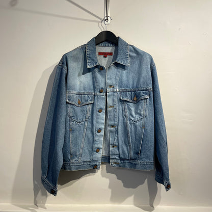 Katharine Hamnett Denim Trucker Jacket | O/S, Light Blue