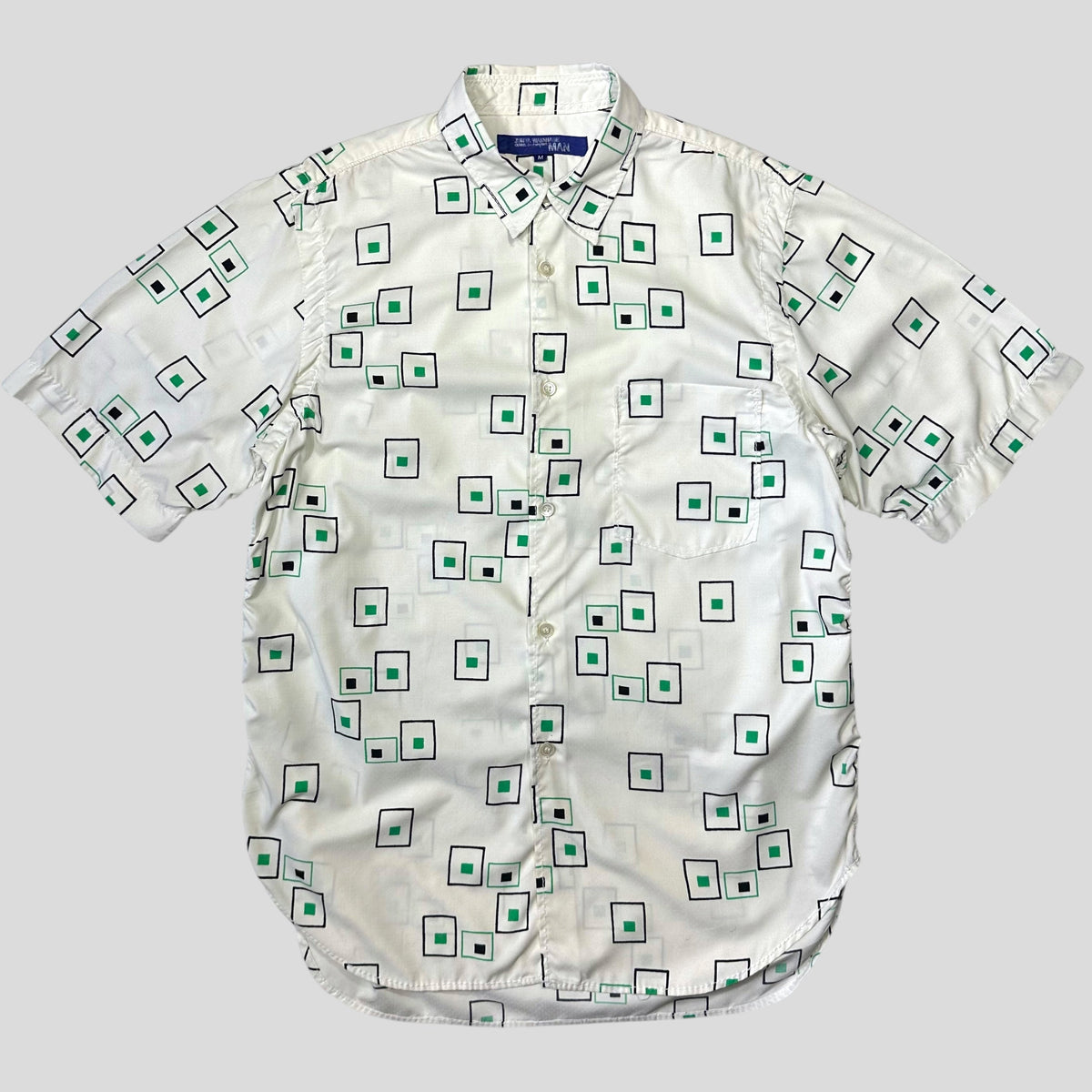 Junya Watanabe MAN 2004 Geometric Water Resistant Shirt - M | White