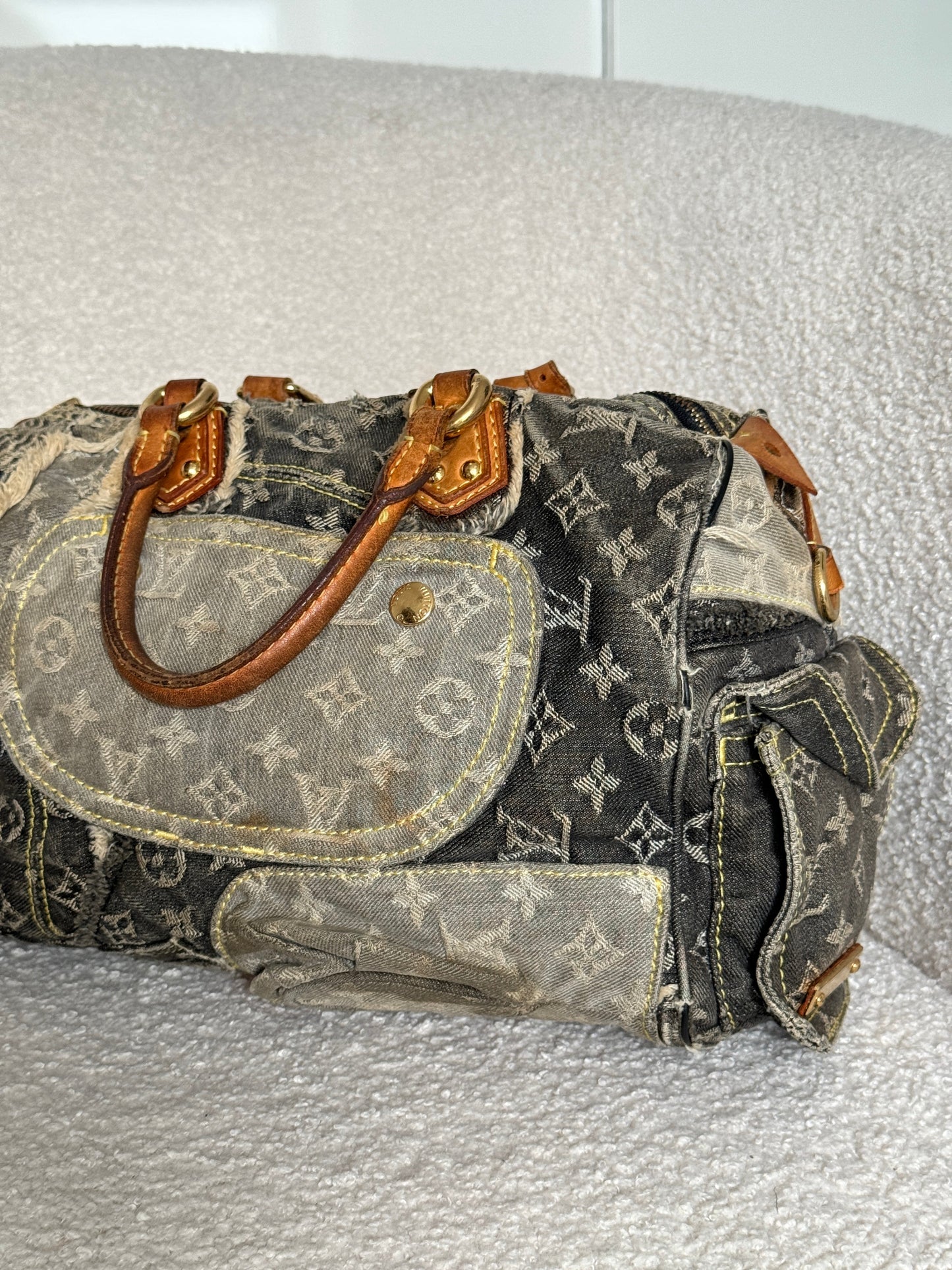 RARE 2007 Louis Vuitton Patchwork Denim Speedy 30 Handbag | O/S, Multicoloured