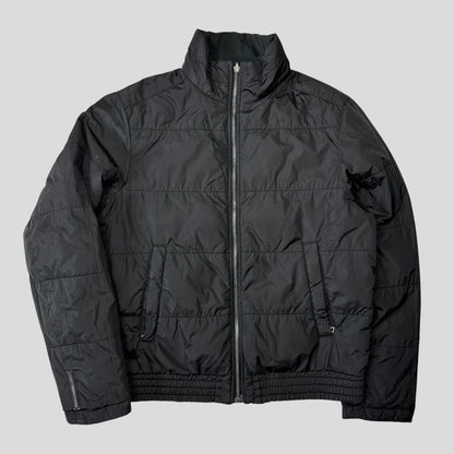 Prada Sport 2008 Goretex Reversible Black Logo Nylon Down Puffer Jacket - IT50 (M)