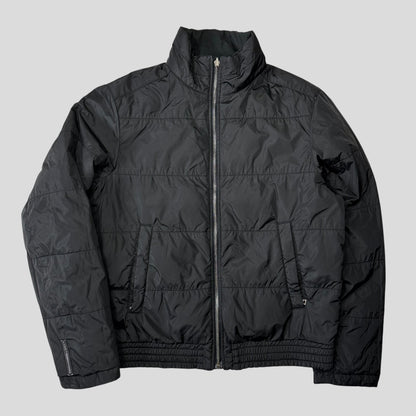 Prada Sport 2008 Goretex Reversible Black Logo Nylon Down Puffer Jacket - IT50 (M)
