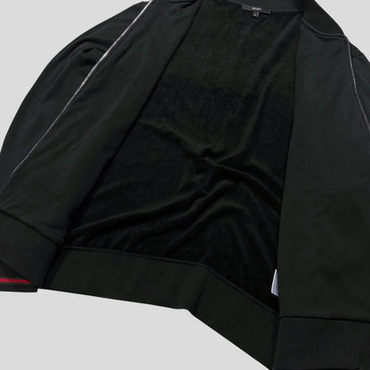 Gucci 2008 GG Logo Web Teddy Cotton Lined Track Jacket - M/L