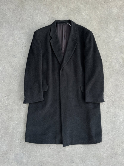 Vintage Pure Cashmere Concealed Placket Coat - XL