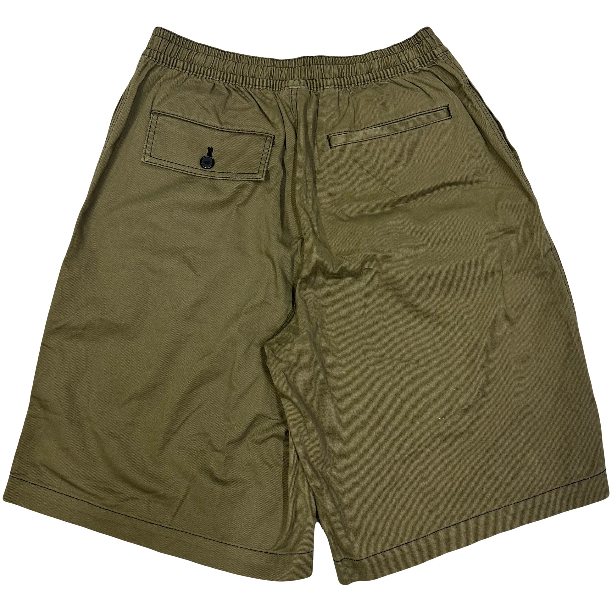 Uniqlo X Marni Wide Fit Shorts In Olive ( L ) - 1036 Emporium