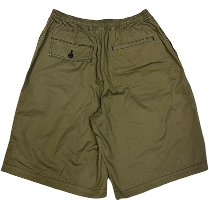 Uniqlo X Marni Wide Fit Shorts In Olive ( L ) - 1036 Emporium