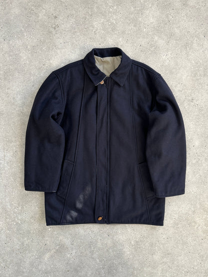 Italian Vintage Brushed Wool Reversible Jacket - XL