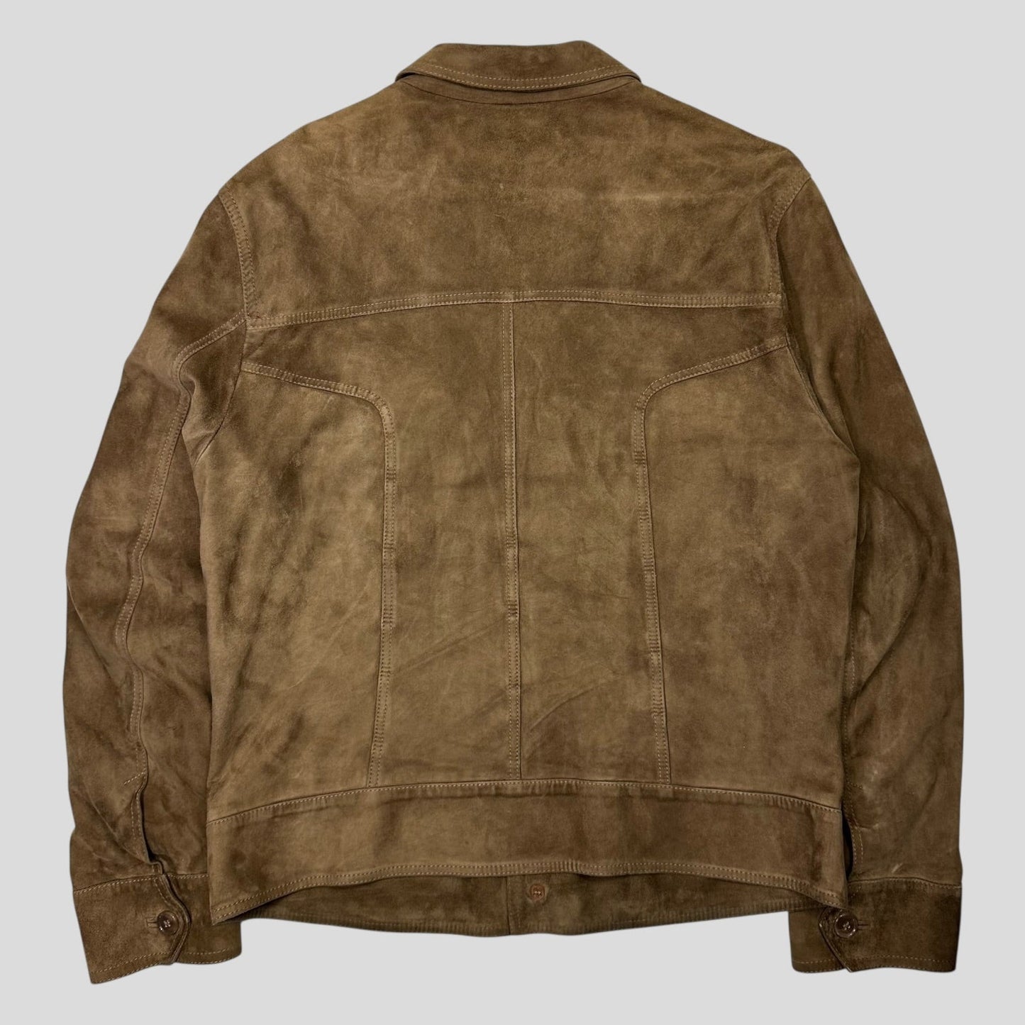 Dolce & Gabanna 00’s Goatskin Suede Leather Western Jacket - IT54