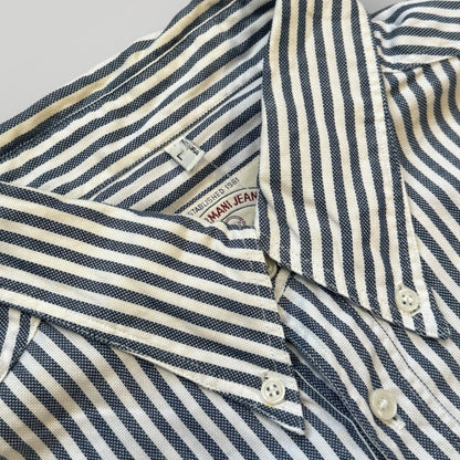 Armani Jeans 90's Pinstripe Shirt L/XL | Default Title, Blue