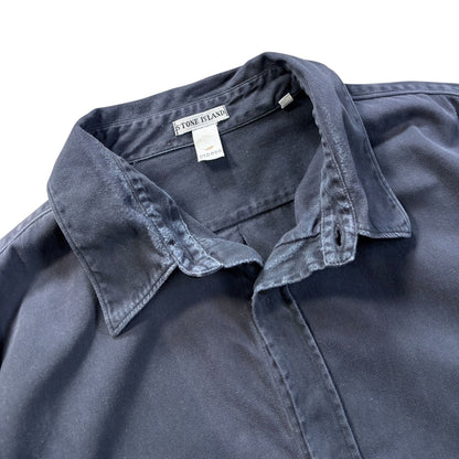 Stone Island 2001 Cotton Shirt XXL | XXL, Navy
