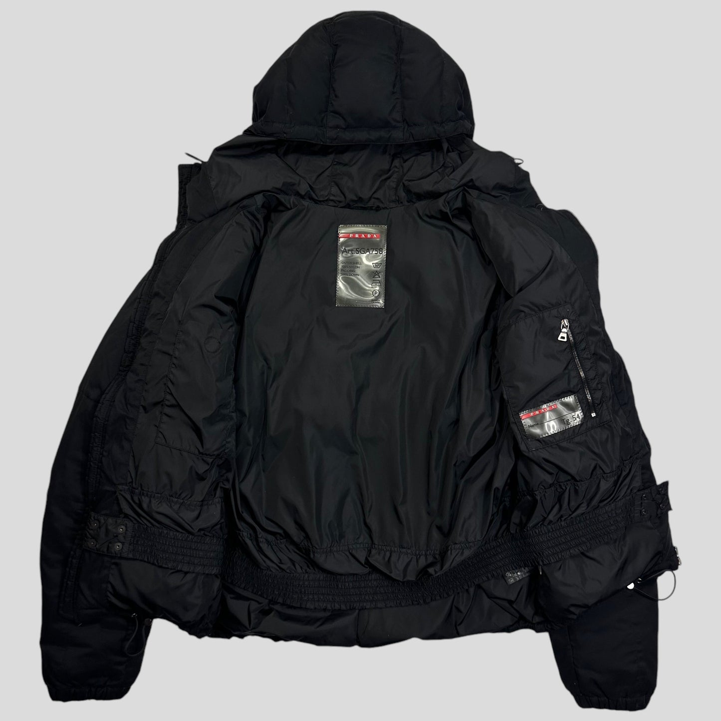 Prada Sport AW04 Ripstop Nylon Down Puffer Jacket - IT54 (L)