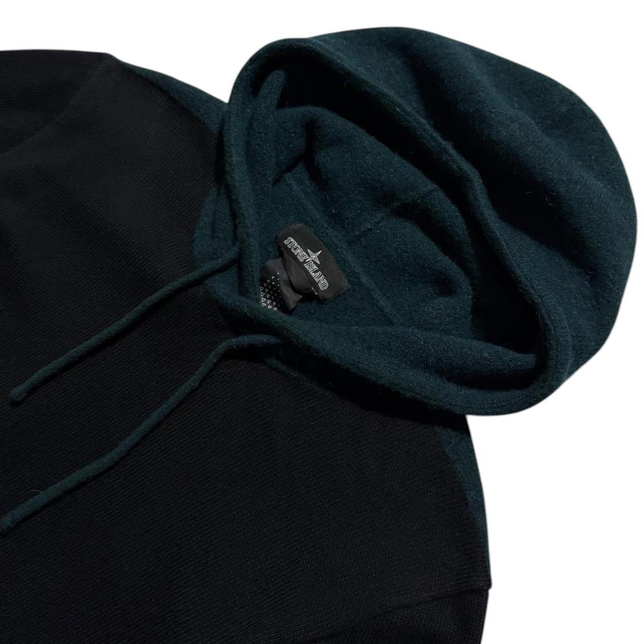 Stone Island Shadow Project Wool Pullover Hoodie | Medium, Black