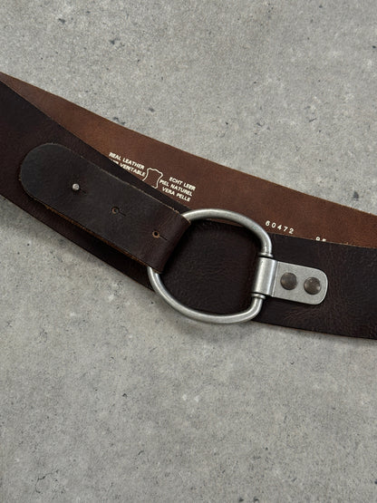 Vintage 1990s Chunky Leather Belt - W34-36