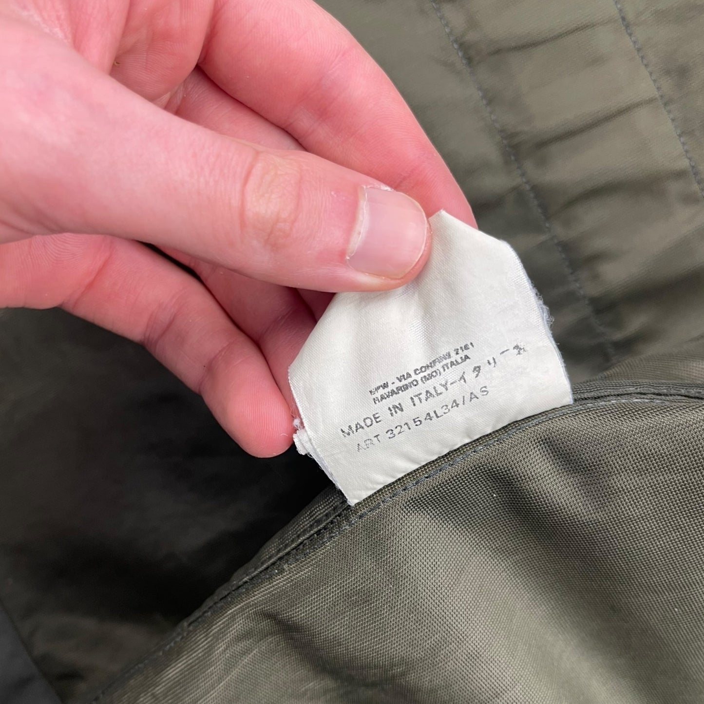 SS2000 Stone Island Nylam Dual Zip Jacket (XL) | Default Title, Olive