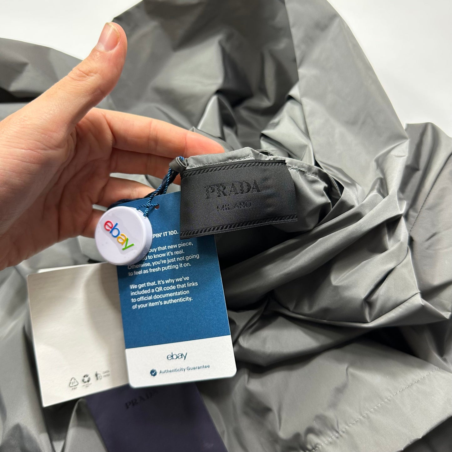 Prada 2024 Light Technical Nylon Pullover Smock Jacket - L (XXL)