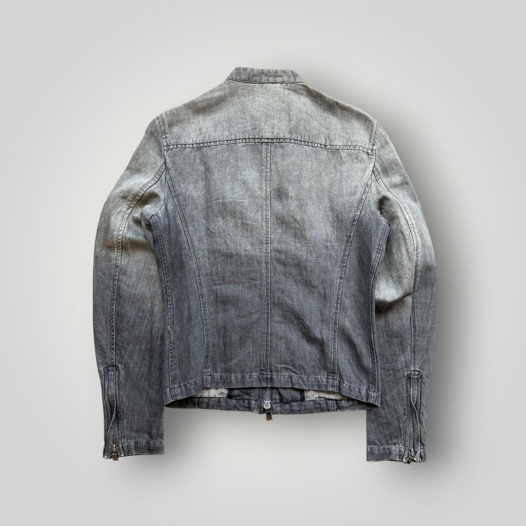 2000's Armani Exchange Gradient denim Jacket S | O/S, Black