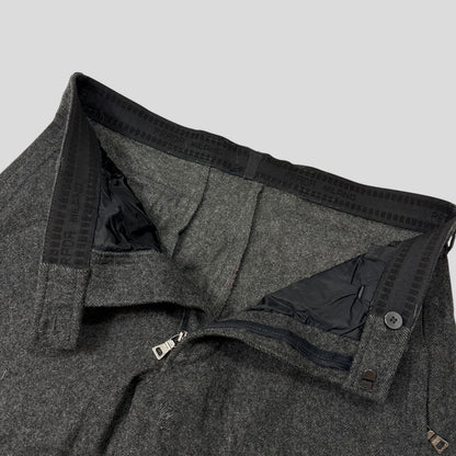 Prada Sport AW99 Heavy Wool Baggy Work Trousers - IT50 | Default Title, Grey