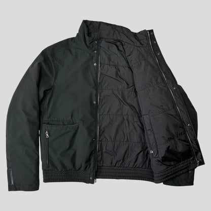 Prada Sport 2008 Goretex Reversible Black Logo Nylon Down Puffer Jacket - IT50 (M)