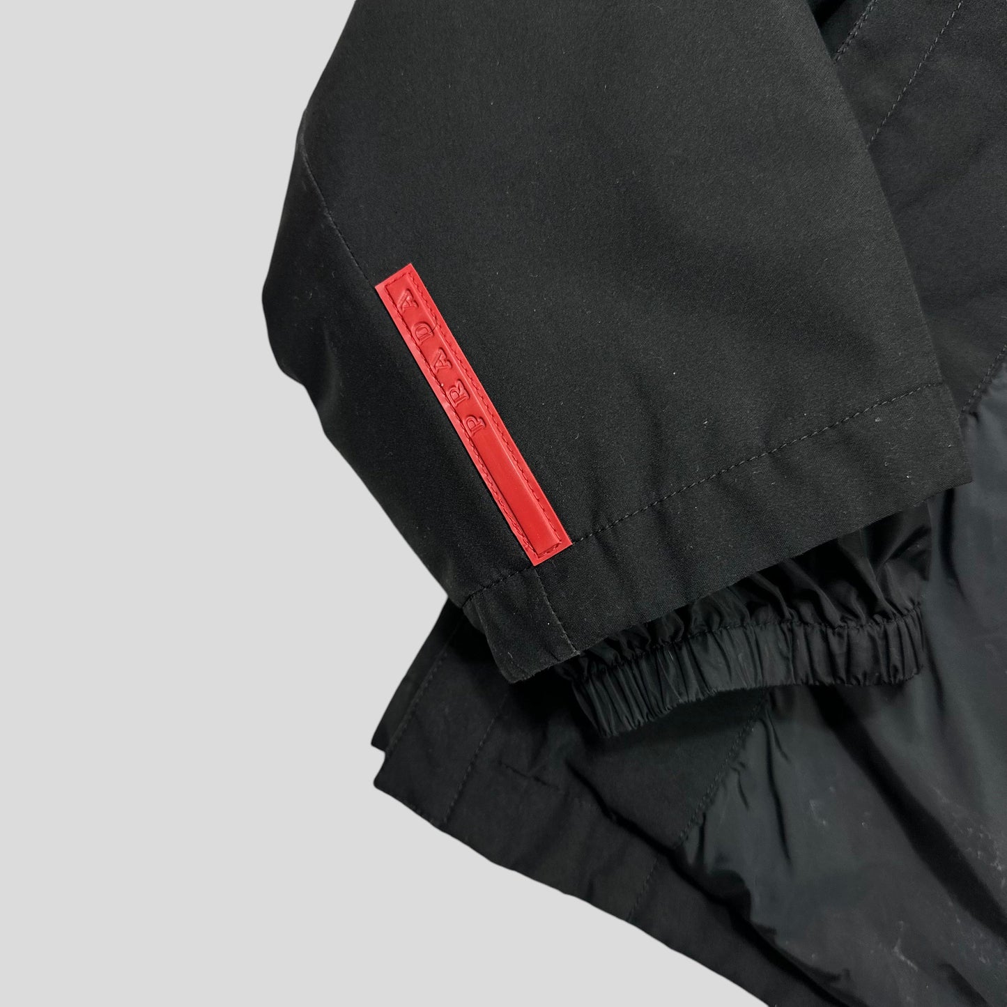 Prada Sport AW01 Insulated Goretex Jacket with Nylon Pocket Hood - IT50 (L) | Default Title, Black