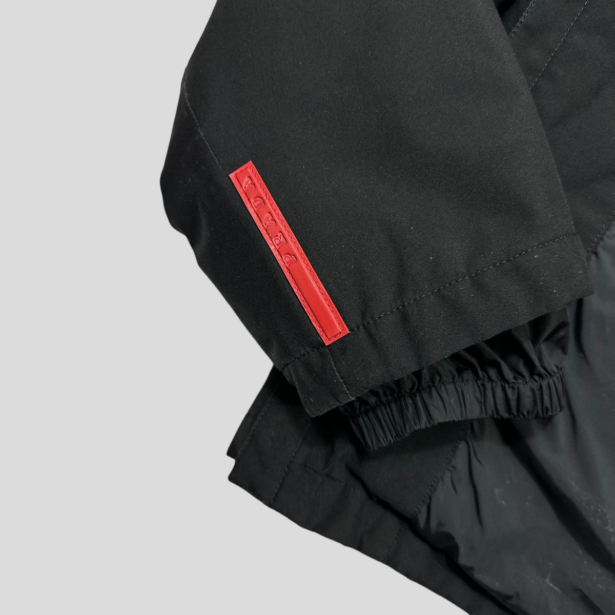 Prada Sport AW01 Insulated Goretex Jacket with Nylon Pocket Hood - IT50 (L) | Black