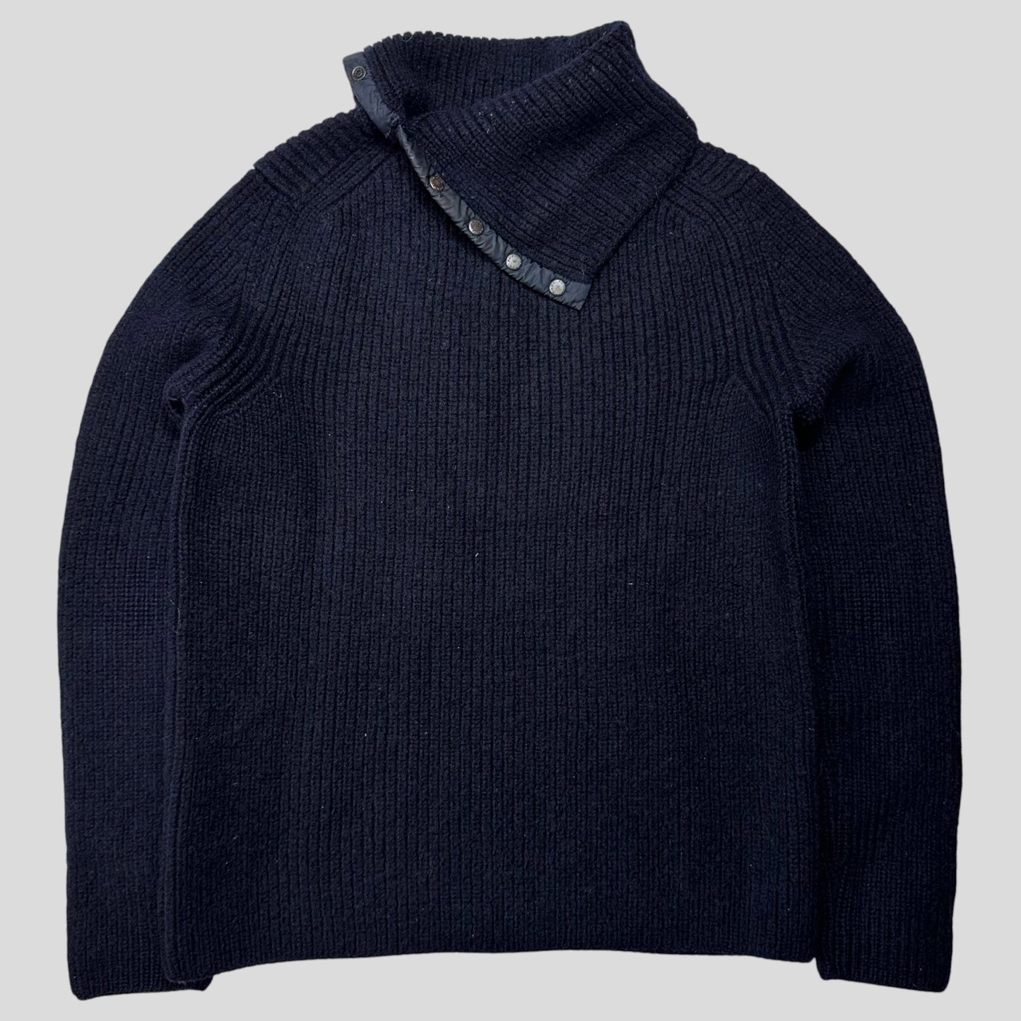Prada Sport 00’s Chunky Ribbed Rollneck Tech Knit Jumper - S