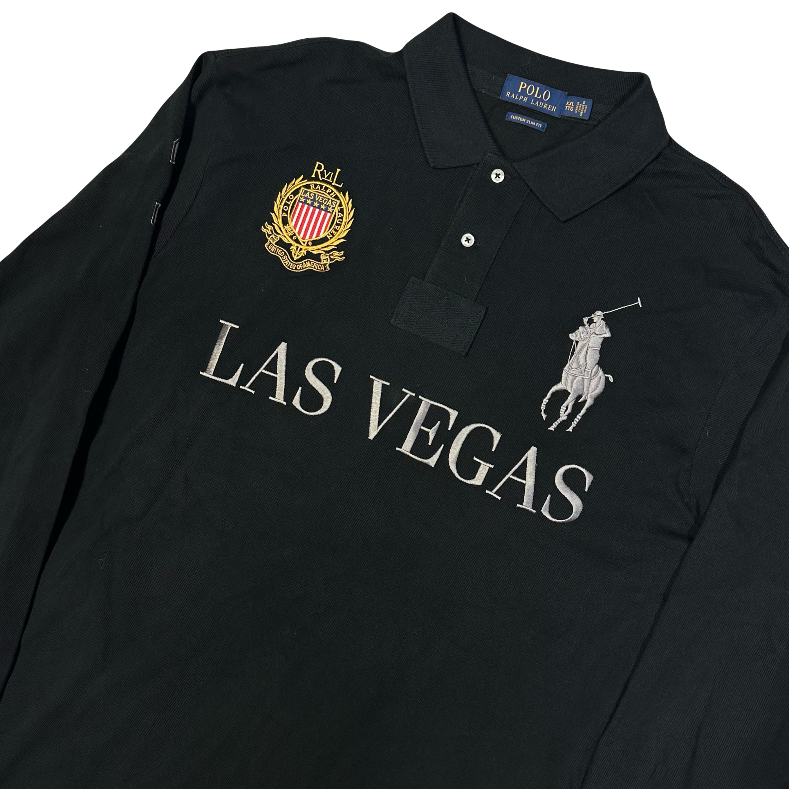 Ralph Lauren LAS VEGAS ポロシャツ 3 Ralph Lauren Las Vegas Longsleeve Polo In Black ( XXL ) – Known Source