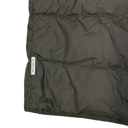 Armani Collared Puffer Jacket In Olive Green ( XL )