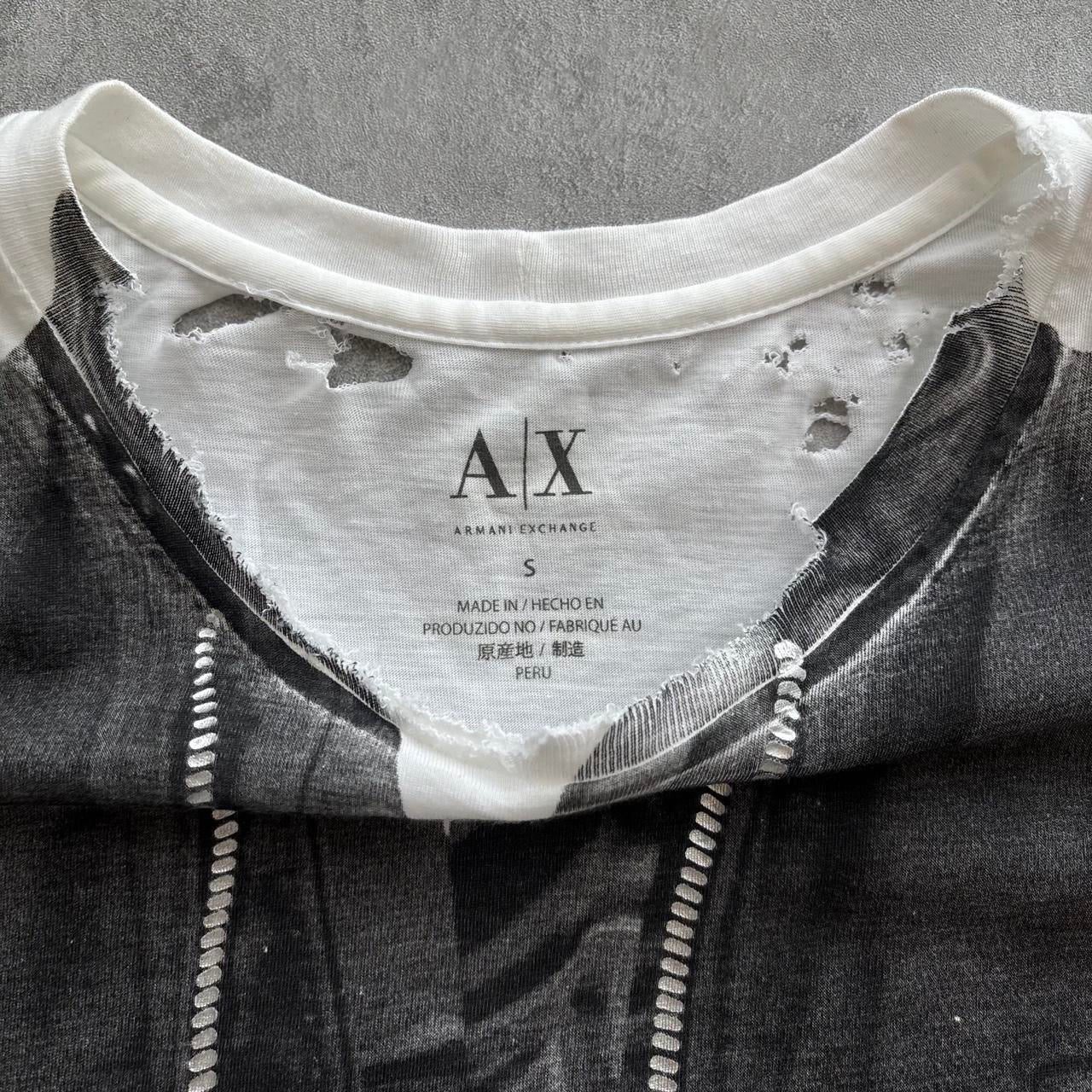 ARMANI DISTRESSED T-SHIRT | O/S, Red