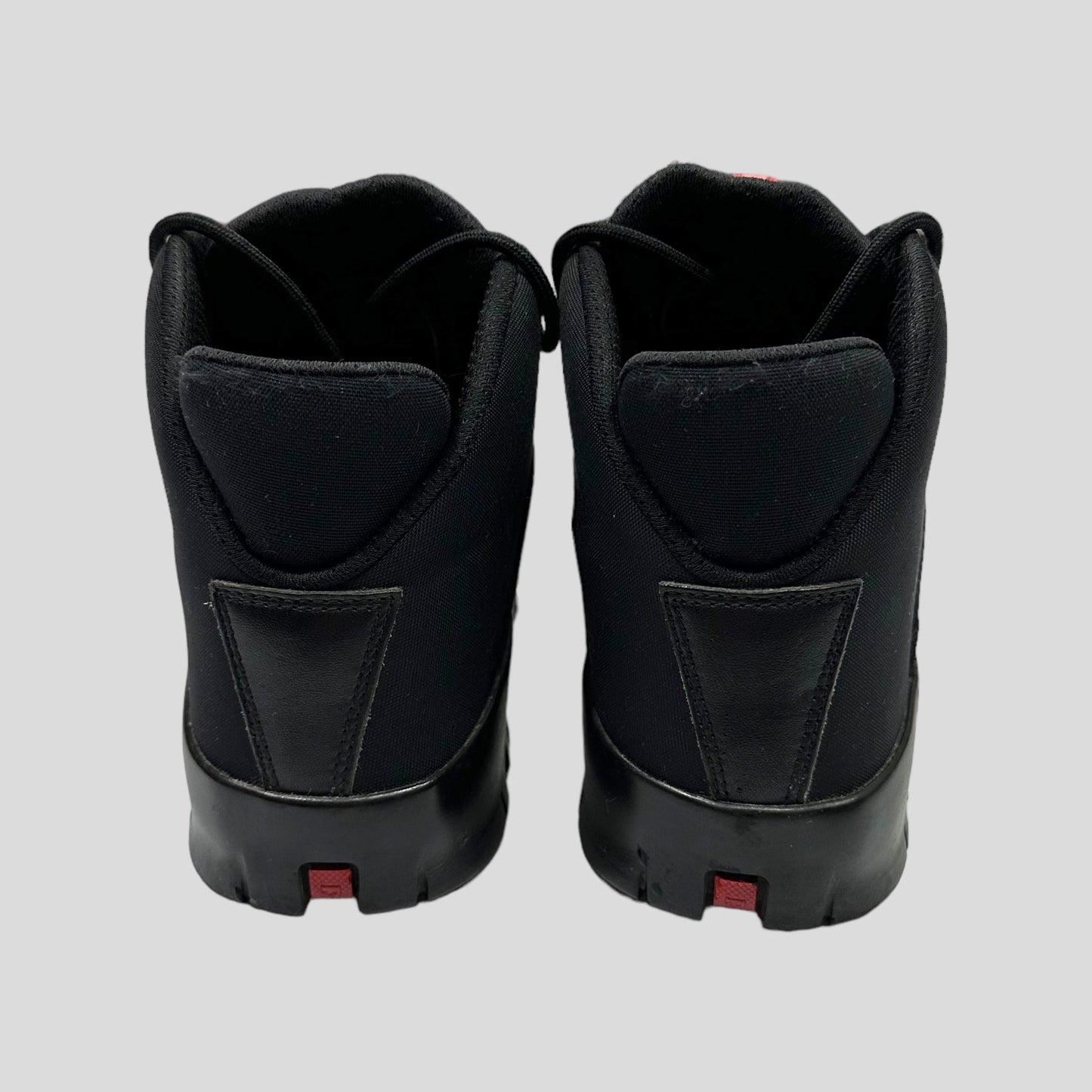 Prada Sport 00’s Leather & Nylon Boots - UK6 | UK 6, Red