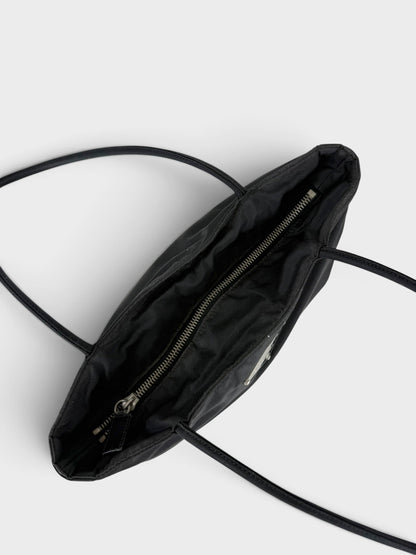 90s Prada Nylon Black Tote Bag | O/S, Black