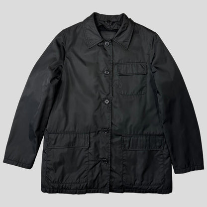 Prada Milano 1999 3 in 1 Mink Fur Ballistic Nylon Chore Coat - M | Default Title, Black