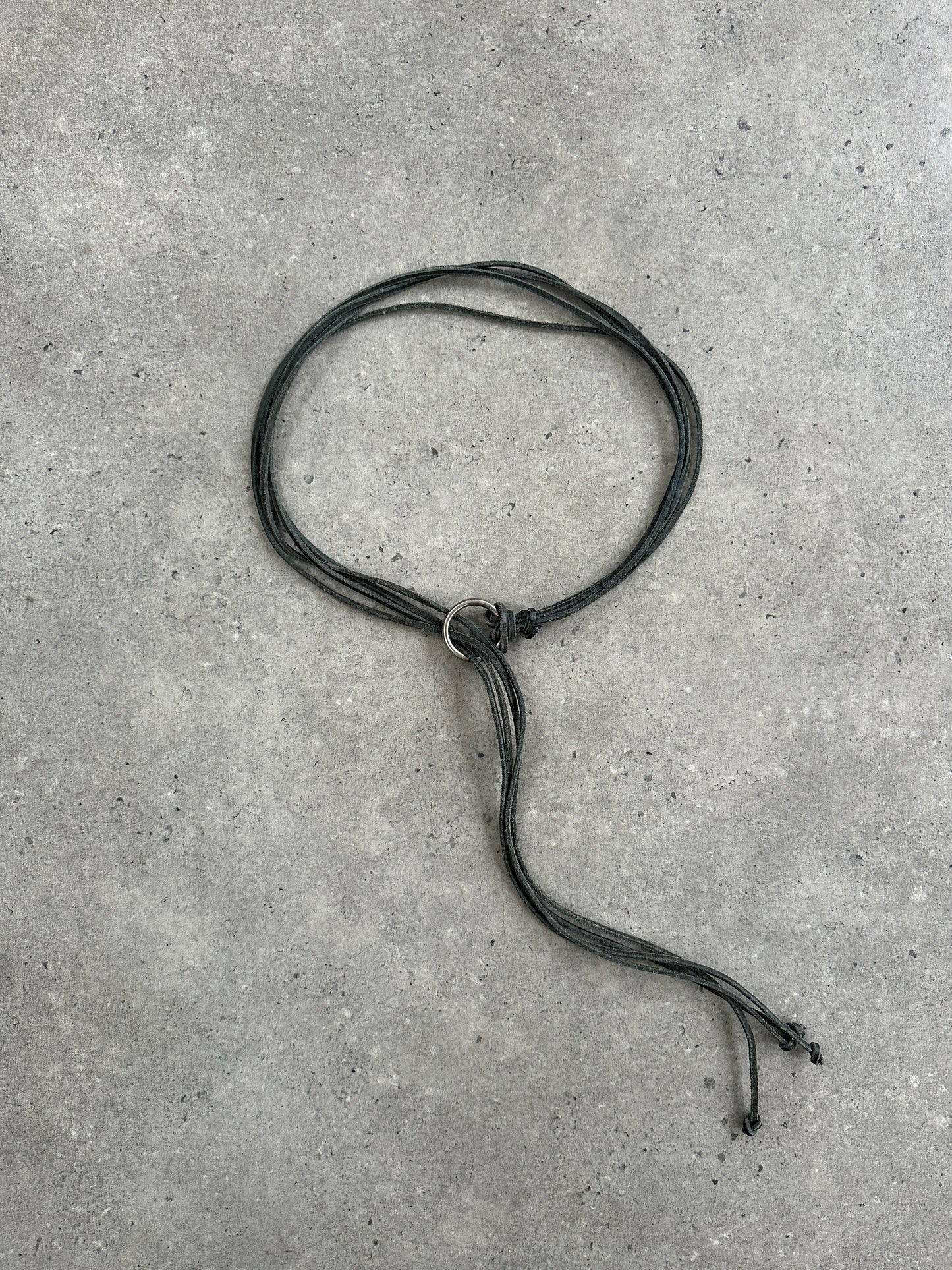 Vintage 1990s Leather Rope Tassel Belt - One Size