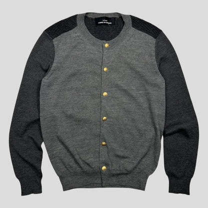 Comme Des Garçons Tricot 2011 Panelled Textured Cardigan - S