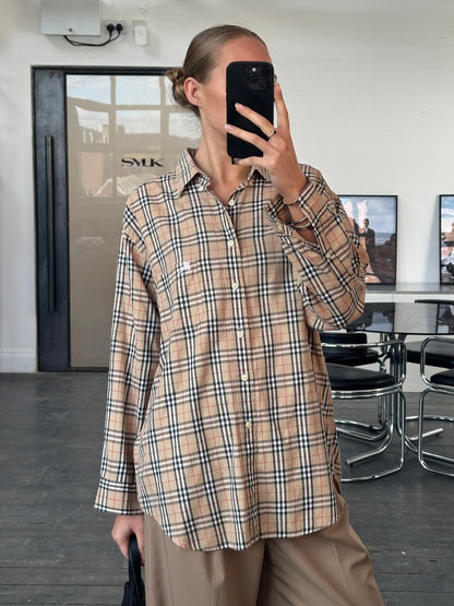 Burberry 1990s “Archive Nova Check” Pure Cotton Shirt - XL