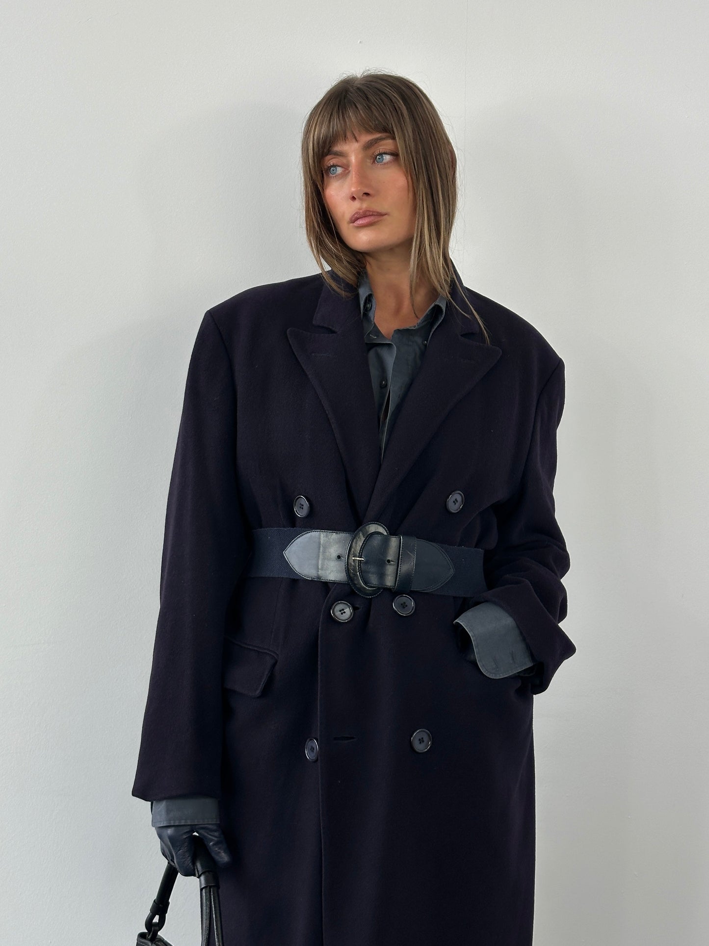 Harrods x Berwin & Berwin 1980s Pure Cashmere Double Breasted Coat - XL