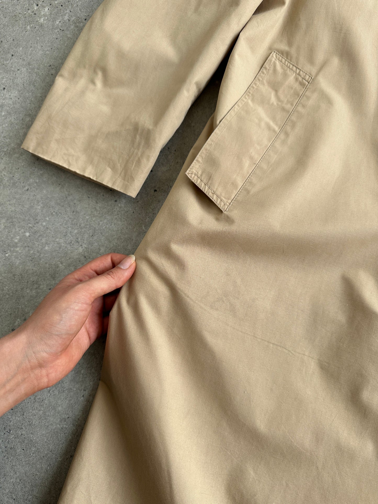 Christian Dior Paris Cotton Double Breasted Trench Coat - L