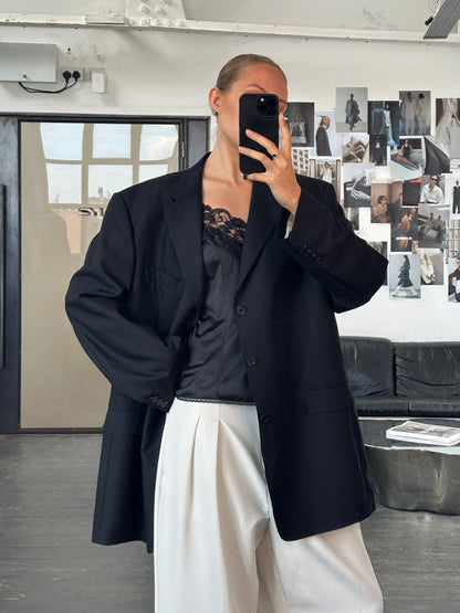 USA Vintage 1980s Lace Cami Top - M