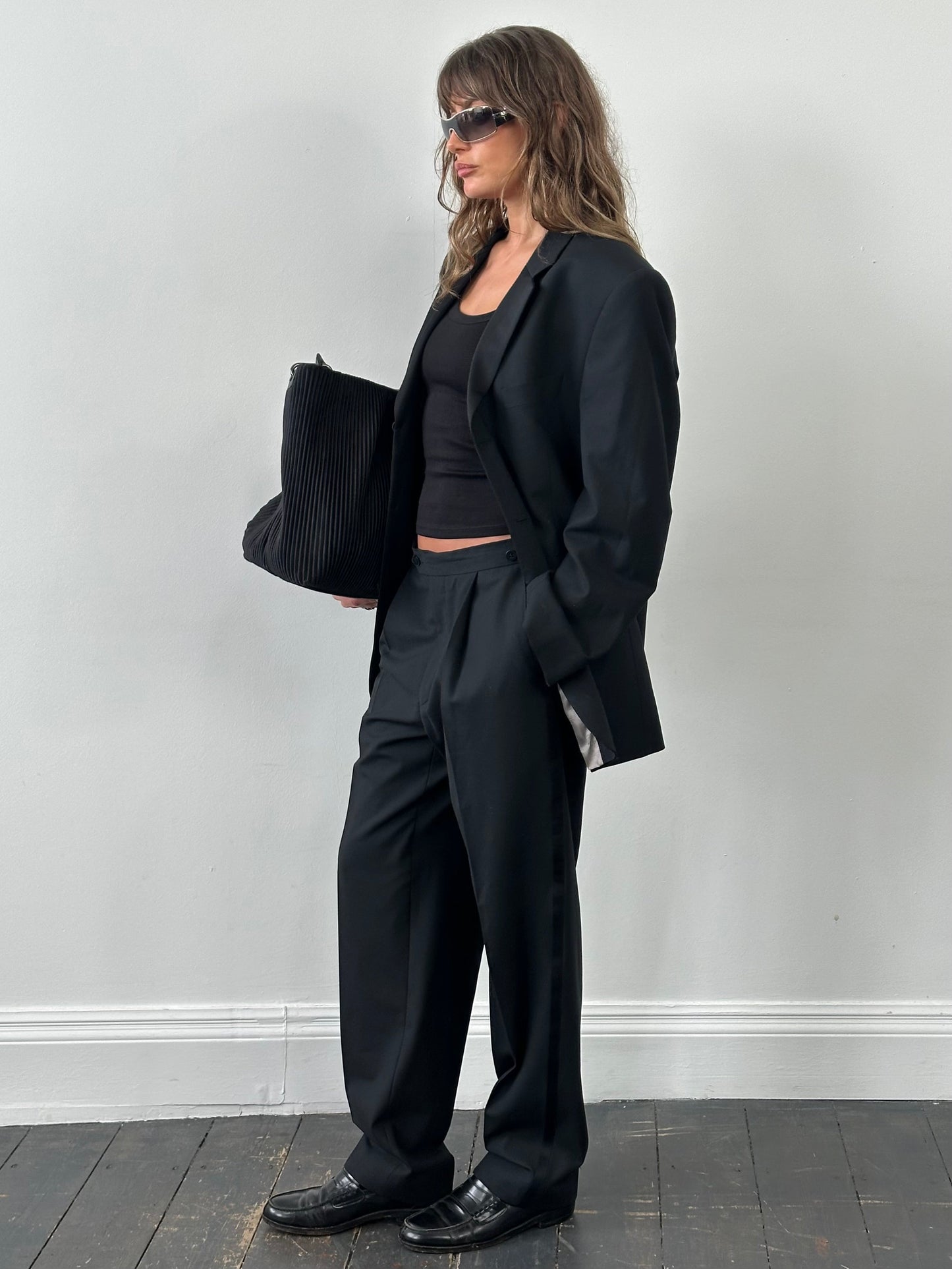 Balmain 2000s Tuxedo Wool Single Breasted Suit - 40R/W30-32