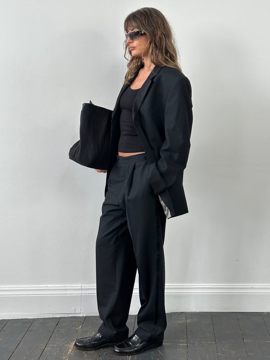 Balmain 2000s Tuxedo Wool Single Breasted Suit - 40R/W30-32