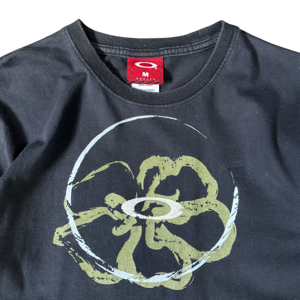 Oakley 00's Flower Graphic Long Sleeve Top UK 8/10 | 8/10, Black
