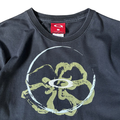 Oakley 00's Flower Graphic Long Sleeve Top UK 8/10 | 8/10, Black