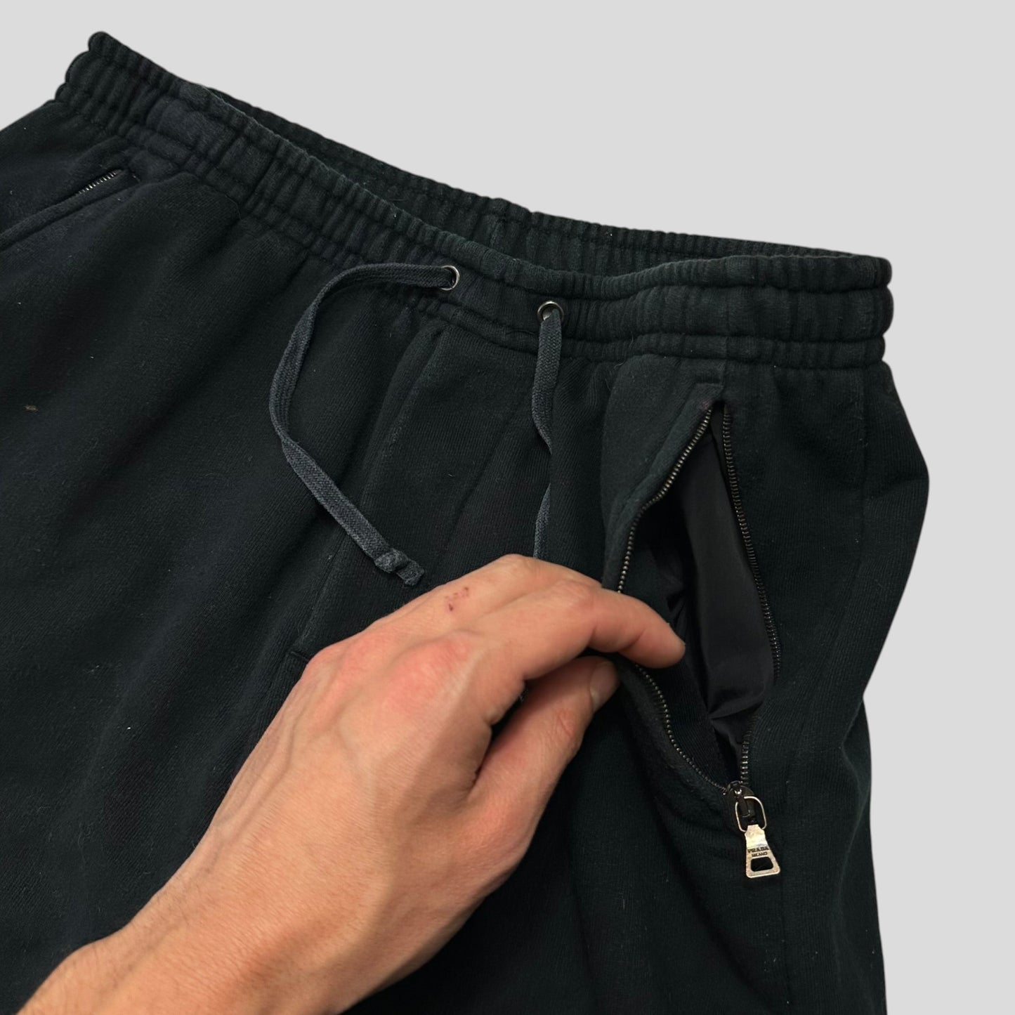 Prada Sport 2006 Black Cotton Jogger Tracksuit Bottoms - M/L | Default Title, Black