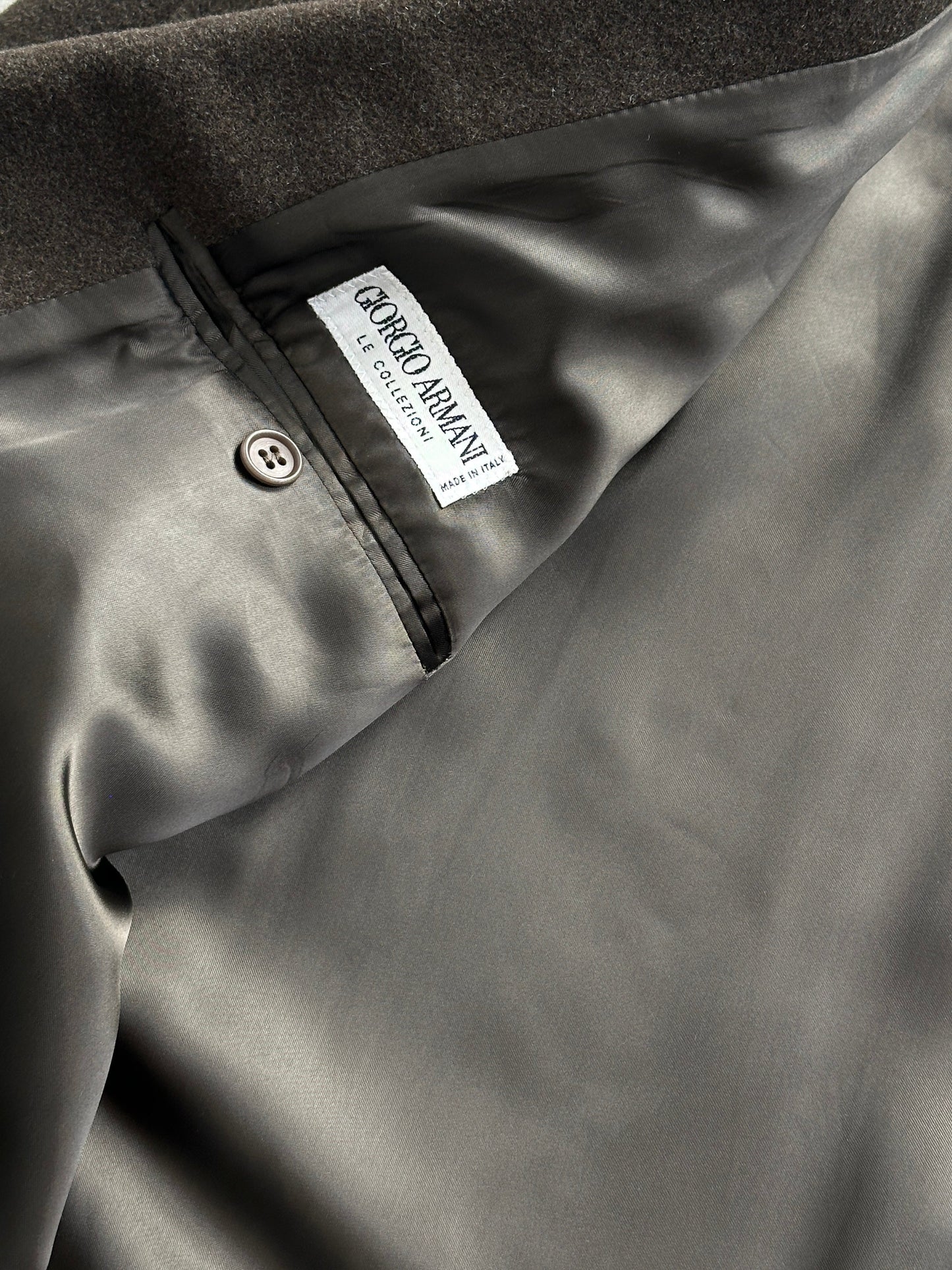 Giorgio Armani Le Collezioni 1990s Pure Wool Double Breasted Coat - XL/XXL