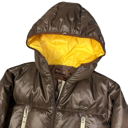 Rusty Puffer Jacket In Brown ( M )